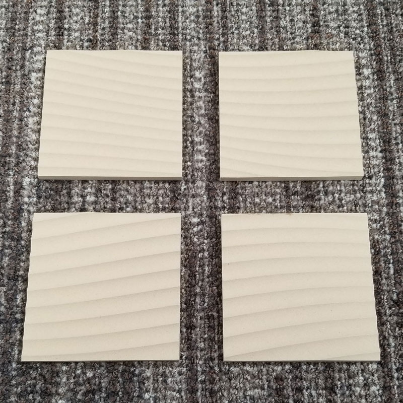 Coasters Set of 4 Sculpted Panels