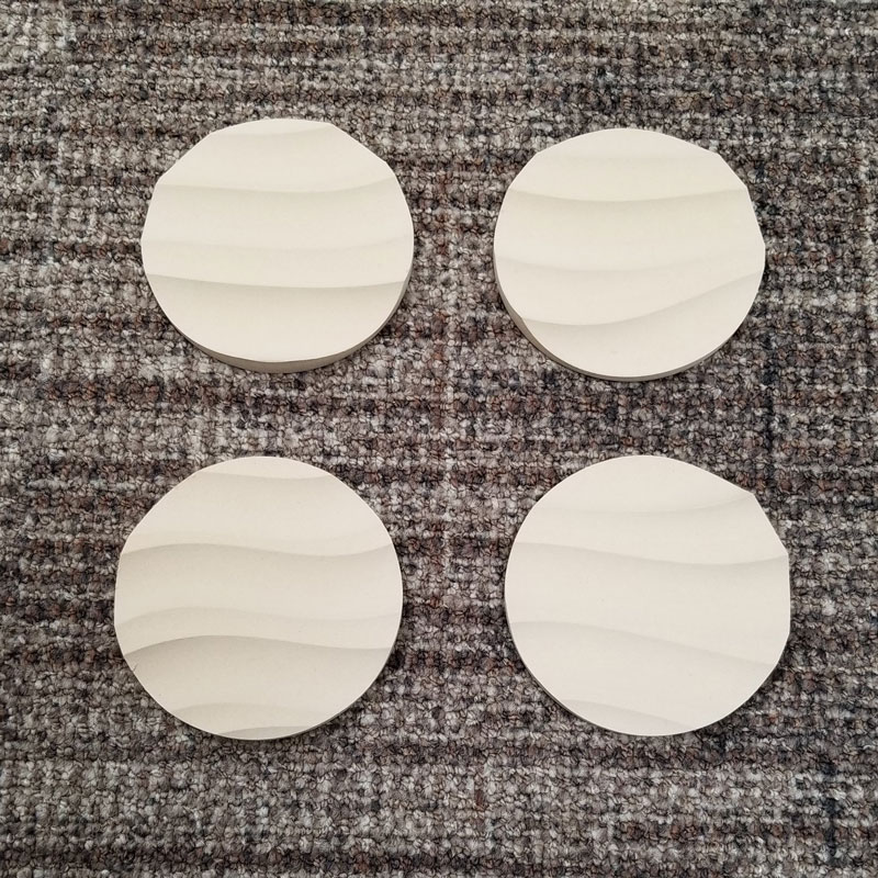 Coasters Set of 4 Sculpted Panels