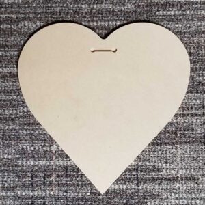 Sculpted Panels Heart Shaped Artist Panel