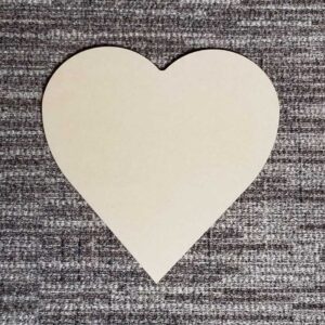 Sculpted Panels Heart Shaped Artist Panel