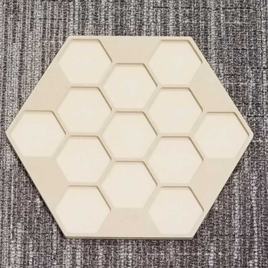 Hexagon Sculpted Panel